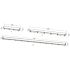 8 ft. 150-Watt Equivalent Integrated LED Gray Strip Light Fixture CCT Selectable 3500/4000/5000K Vapor Tight
