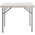 National Public Seating 36 in. W x 36 in. D Speckled Gray Blow Molded Plastic Top, Heavy-Duty Metal Frame Folding Table