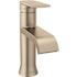 MOEN Genta LX Single-Handle Single Hole Bathroom Faucet with Drain Assembly in Brushed Nickel