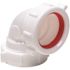 Oatey 1-1/2 in. 90 Degree Plastic Double Slip-Joint Sink Drain Elbow Pipe, White