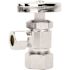 Homewerks Worldwide 1/2 in. Nominal Compression Inlet x 3/8 in. O.D. Compression Outlet Multi-Turn Angle Valve, Chrome