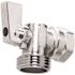 HOMEWERKS 1/2 in. FIP Inlet x 3/4 in. Male Hose Thread Outlet 1/4 in. Turn Angle Valve, Chrome