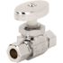 HOMEWERKS 3/8 in. O.D. Compression Inlet x 3/8 in. O.D. Compression Outlet Multi-Turn Straight Valve, Chrome