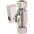 Homewerks Worldwide 3/8 in. O.D. Compression Inlet x 3/8 in. O.D. Compression Outlet 1/4-Turn Straight Valve, Chrome