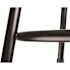 National Public Seating 32-39 in. Black Height Adjustable Heavy Duty Steel Frame Vinyl Padded Stool With Backrest (Pack of 2)
