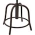 National Public Seating 18 in. to 25 in. Height Persian Blue Seat and Black Frame Adjustable Swivel Stool