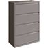 Hirsh 36 in. W 4-Drawer White Metal Lateral File Cabinet for Home and Office, Holds Letter, Legal and A4 Hanging Folders