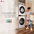 LG WashTower Stacked SMART Laundry Center 4.5 Cu.Ft. Front Load Washer & 7.4 Cu.Ft. Electric Dryer in White