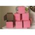 Southern Champion Tray Pink Non-Window Bakery Box w/Tuck-in Lid 4 x 4 x 4" (200 per case)