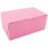 Southern Champion Tray Pink Non-Window Bakery Box 8 x 5 x 3-1/2" (250 per case)
