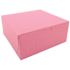 Southern Champion Tray Pink Non-Window Bakery Box 9 x 9 x 4" (200 per case)