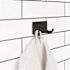 Design House Millbridge Heavy Duty Double J-Hook Robe/Towel Hook in Matte Black