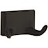 Design House Millbridge Heavy Duty Double J-Hook Robe/Towel Hook in Matte Black