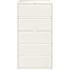 Hirsh 36 in. W 5-Drawer White Metal Lateral File Cabinet for Home and Office, Holds Letter, Legal and A4 Hanging Folders
