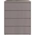 42 in. W 4-Drawer Arctic Silver Metal Lateral File Cabinet for Home and Office,Holds Letter,Legal and A4 Hanging Folders