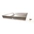 CAMCO|Camco 24 in. x 24 in. x 4 in. Galvinized Steel Water Heater Drain Pan with PVC Fitting