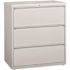 Hirsh 36 in. W 3-Drawer Light Gray Metal Lateral File Cabinet for Home and Office, Holds Letter, Legal and A4 Hanging Folders