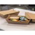 Southern Champion Tray Kraft Paper Lunch Travel Tray 8" x 5" x 2" (500 per case)