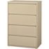 Hirsh 36 in. W 4-Drawer Putty Metal Lateral File Cabinet for Home and Office, Holds Letter, Legal and A4 Hanging Folders