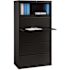 Hirsh 36 in. W 5-Drawer Black Metal Lateral File Cabinet for Home and Office, Holds Letter, Legal and A4 Hanging Folders