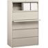 Hirsh 36 in. W 5-Drawer Light Gray Metal Lateral File Cabinet for Home and Office, Holds Letter, Legal and A4 Hanging Folders