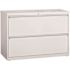 Hirsh 42 in. W 2-Drawer Light Gray Metal Lateral File Cabinet for Home and Office, Holds Letter, Legal and A4 Hanging Folders