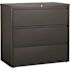Hirsh 42 in. W 3-Drawer Black Metal Lateral File Cabinet for Home and Office, Holds Letter, Legal and A4 Hanging Folders