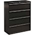 Hirsh 42 in. W 4-Drawer Black Metal Lateral File Cabinet for Home and Office, Holds Letter, Legal and A4 Hanging Folders
