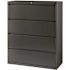 Hirsh 42 in. W 4-Drawer Charcoal Metal Lateral File Cabinet for Home and Office, Holds Letter, Legal and A4 Hanging Folders