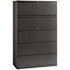 Hirsh 42 in. W 5-Drawer Charcoal Metal Lateral File Cabinet for Home and Office, Holds Letter, Legal and A4 Hanging Folders