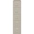 Hirsh 26.5 in. D 5-Drawer Light Gray Metal Letter Width 15 in. W Vertical File Cabinet, Commercial Grade