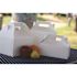 Southern Champion Tray 5 lb. White Carry Out Barn Box w/Handle 8-7/8 x 5 x 3-1/2" (250 per case)