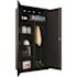 Hirsh 36 in. W x 72 in. H x 18 in. D 5-Shelf Steel Freestanding Wardrobe Cabinet in Black
