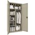 Hirsh 36 in. W x 72 in. H x 18 in. D 5-Shelf Steel Freestanding Wardrobe Cabinet in Light Gray