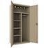 Hirsh 36 in. W x 72 in. H x 18 in. D 5-Shelf Steel Freestanding Wardrobe Cabinet in Putty