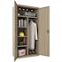 Hirsh 36 in. W x 72 in. H x 18 in. D 5-Shelf Steel Freestanding Wardrobe Cabinet in Putty