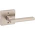 Kwikset Halifax Square Satin Nickel Hall/Closet Door Lever