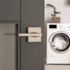 Kwikset Halifax Square Satin Nickel Hall/Closet Door Lever