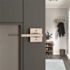 Kwikset Halifax Square Satin Nickel Hall/Closet Door Lever