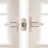 Kwikset Halifax Square Satin Nickel Hall/Closet Door Lever
