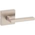 Kwikset Halifax Square Satin Nickel Hall/Closet Door Lever