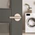 Kwikset Milan Satin Nickel Passage Hall/Closet Door Lever