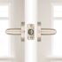Kwikset Milan Satin Nickel Privacy Bed/Bath Door Lever