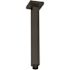 Westbrass 1/2 in. IPS x 9 in. Square Ceiling Mount Shower Arm & Flange, Matte Black