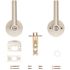 Kwikset Milan Satin Nickel Keyed Entry Door Lever featuring SmartKey Security