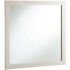 Design House 30 in. W x 30 in. H Framed Square Bathroom Vanity Mirror in Semi-Gloss White
