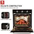 GASLAND 24 in. Built-In Single Electric Wall Oven in Stainless Steel with Rotisserie and Convection System, Black