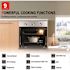 GASLAND 24 in. Built-In Single Electric Wall Oven in Stainless Steel with Rotisserie and Convection System, Black