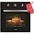 GASLAND 24 in. Built-In Single Electric Wall Oven in Stainless Steel with Rotisserie and Convection System, Black