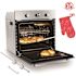 GASLAND 24 in. Built-In Single Electric Wall Oven in Stainless-Steel with Rotisserie and Convection System, 9 Cooking Modes
